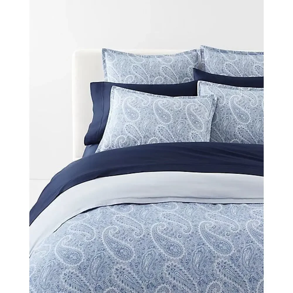 NEW❤️LAUREN RALPH LAUREN Bantry Paisley Cotton Full/Queen Duvet Cover Sets